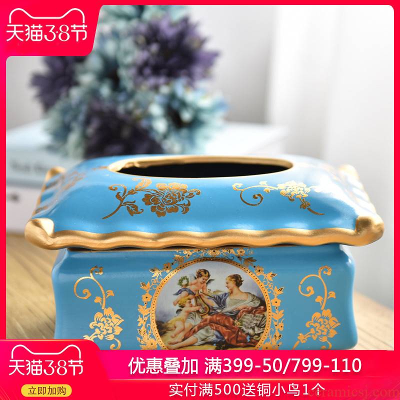 Creative ceramic pump cartons of rural tissue box practical sitting room bedroom home decoration