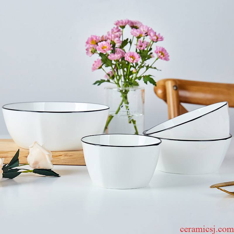 Ipads China square bowl of Japanese creative household ceramic bowl bowl of small bowl of rice bowl rainbow such as bowl bowl northern wind tableware