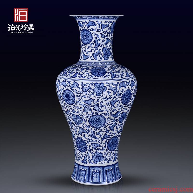 Antique porcelain of jingdezhen ceramics new Chinese style household living room dining room porch decoration bedroom vase furnishing articles