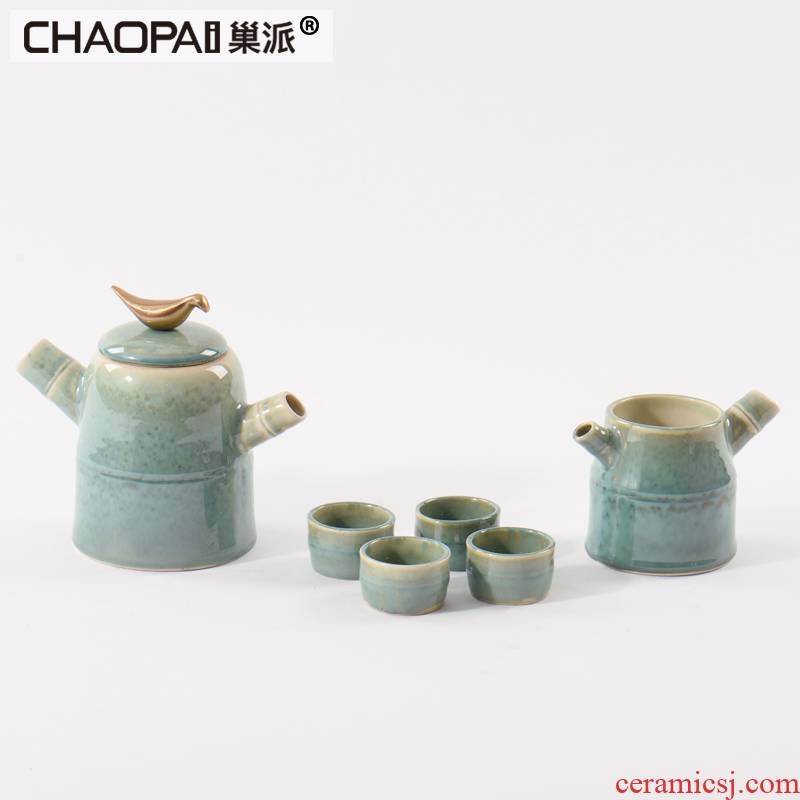 Chinese ceramic tea set furnishing articles teahouse tea sets tea table decoration example room rest between soft ground decoration