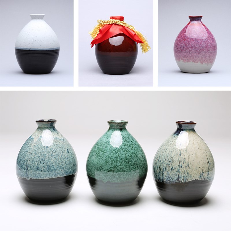 The Empty bottles decorative vase exchanger with the ceramics yixing furnishing articles jar liquor little hip a kilo