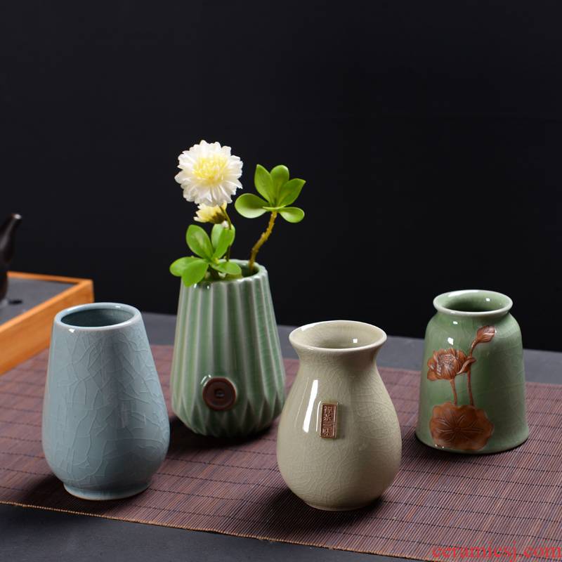 Water raise other elder brother up vase hydroponic copper grass flower POTS ceramic dried flowers all over the sky star flower tea desktop furnishing articles