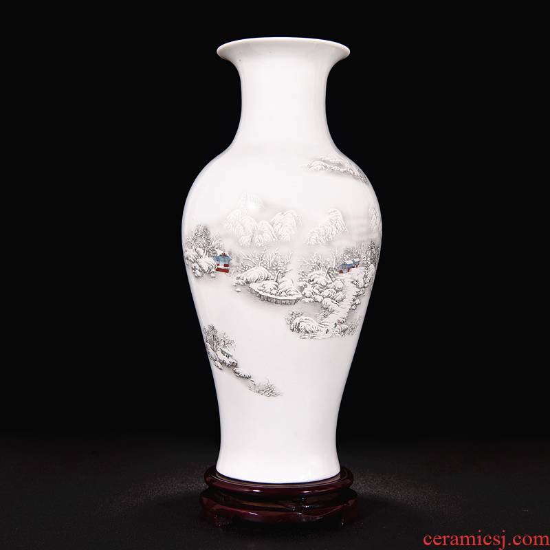 Jingdezhen ceramics floret bottle of I and contracted household flower arranging the sitting room TV ark adornment handicraft furnishing articles