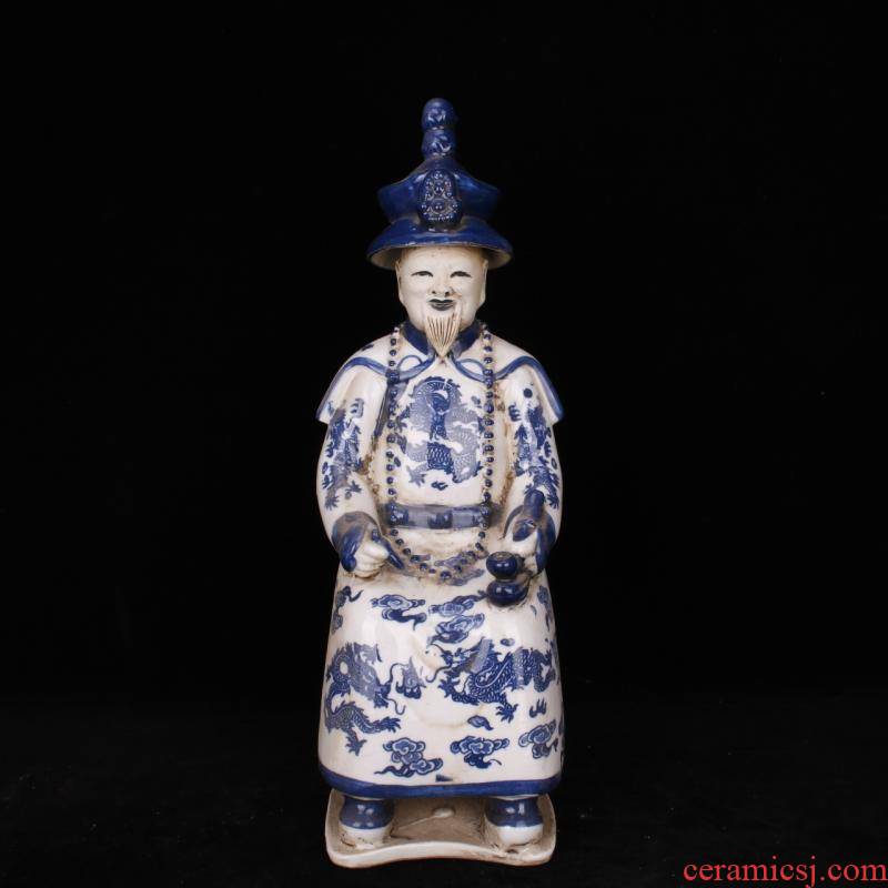 Blue and white hand character its kangxi emperor qianlong emperor antique porcelain antique antique old folk collection furnishing articles