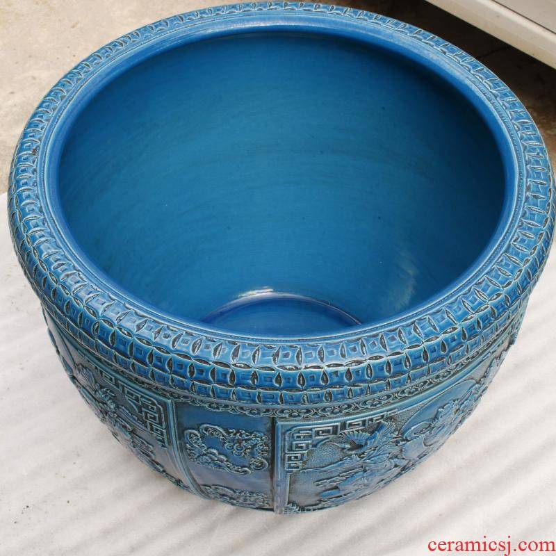 Jingdezhen antique imitation the qing qianlong years antique old objects large porcelain jar Chinese style restoring ancient ways yard landing place