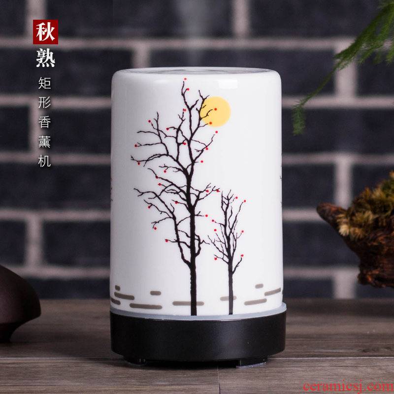 The new contracted and I ceramic household humidifier furnishing articles.mute mini aromatherapy bedroom office machine of autumn ripe