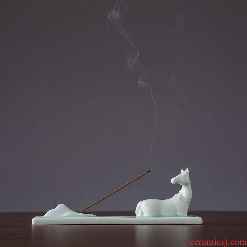Ceramic and incense cigarette plug-in point bedroom creative I and contracted creative zen domestic bedroom sweet incense device plugged