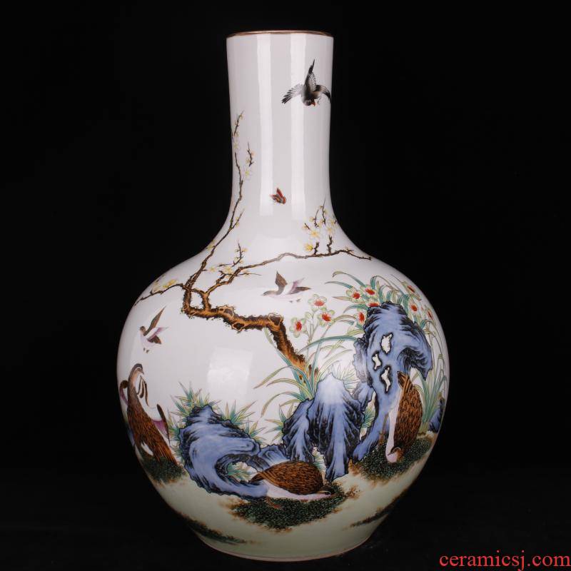 Archaize of jingdezhen porcelain roses tree of large vases, Chinese domestic outfit company store decoration furnishing articles