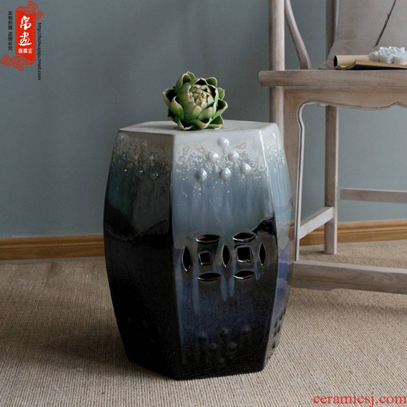 Drum who ceramic stools decorative porcelain pier cold pier of new Chinese style originality sit toilet who sitting room between example porcelain who