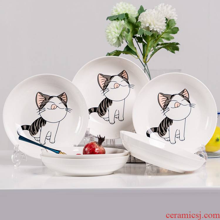 Household ceramic dish dish dish disc compote FanPan plate