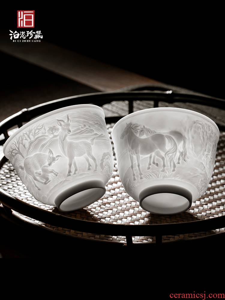 Jingdezhen ceramic manual its master kung fu tea cups individual cup cup single cup tea tureen gift mugs