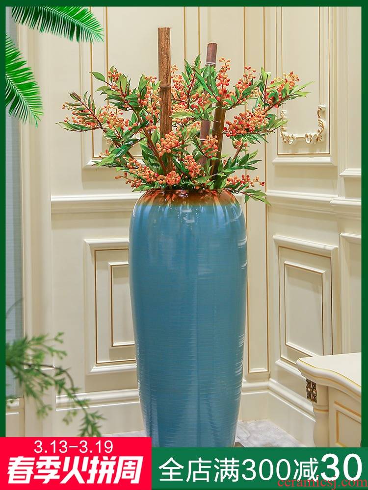 Jingdezhen ceramic vases, flower arrangement sitting room of the new Chinese style furnishing articles of dry flower, the European style of large I and contracted