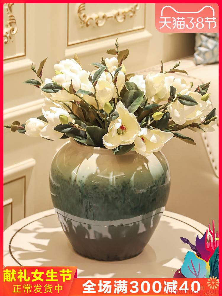 Jingdezhen ceramic vases, creative new Chinese style table contracted household adornment flower arranging the sitting room porch decoration parts