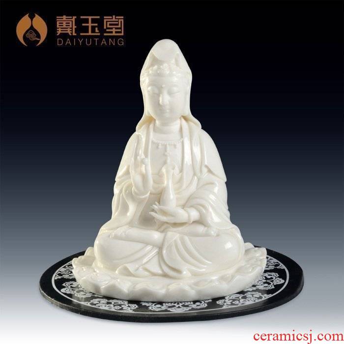 Yutang dai ceramic small guanyin Buddha with Buddha avalokiteshvara furnishing articles furnishing articles dehua white porcelain porcelain