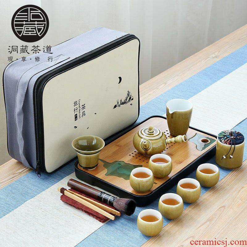 In building domestic Japanese office contracted dry tea tray ceramic teapot tea set the set of kung fu tea set