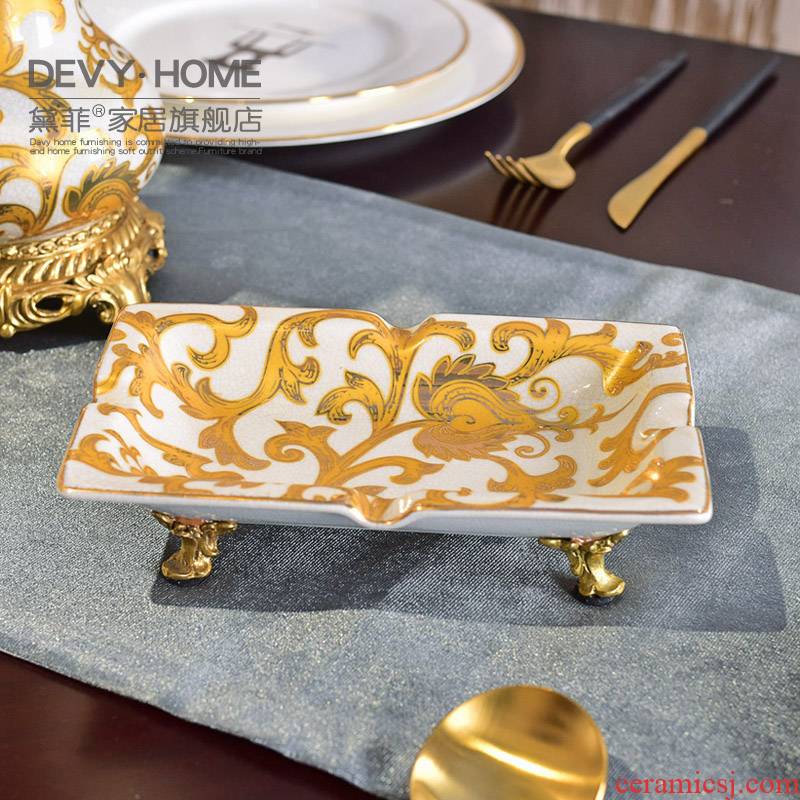 American light and decoration ceramics decoration home sitting room tea table ashtray creative home office furnishing articles between example