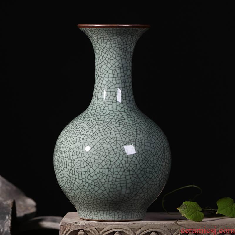 Jingdezhen ceramic flower implement archaize up on large vases, modern home accessories sitting room place flower arrangement