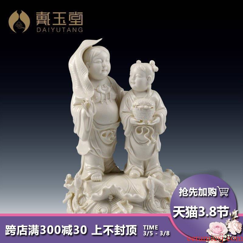 Yutang dai wedding gifts creative new marriage room decoration ceramics handicraft furnishing articles/their fairy D34-21
