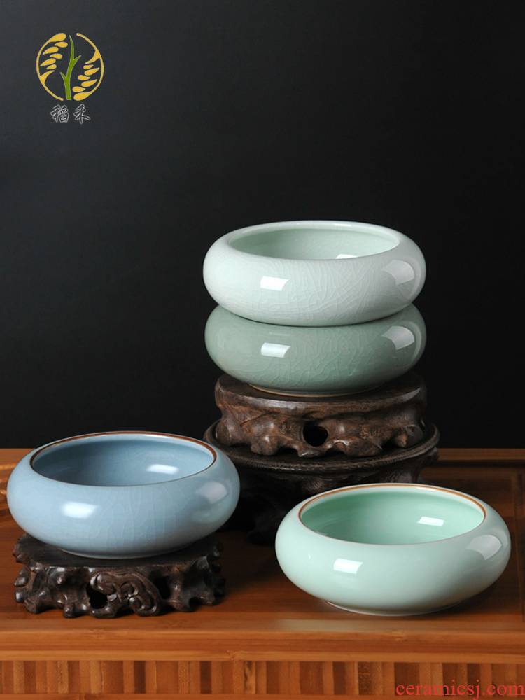 Your up craft ceramic ashtray celadon Chinese contracted zen tea table desktop household adornment small place