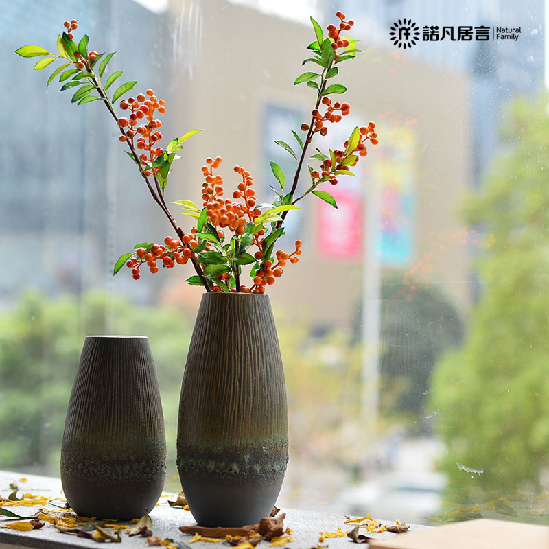 New Chinese style ceramic floret bottle mesa contracted and I up sitting room simulation of dry flower arranging creative flower flower furnishing articles