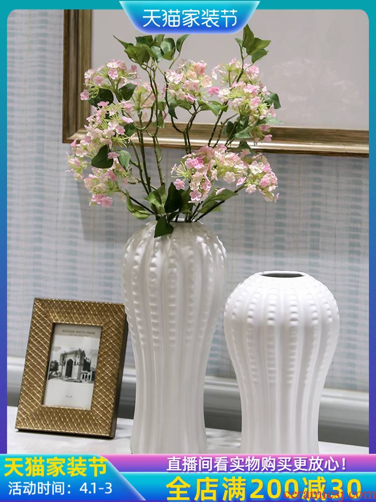 Insert jingdezhen modern American ceramic vase decoration is a new Chinese style living room home wine ark, adornment dry vase