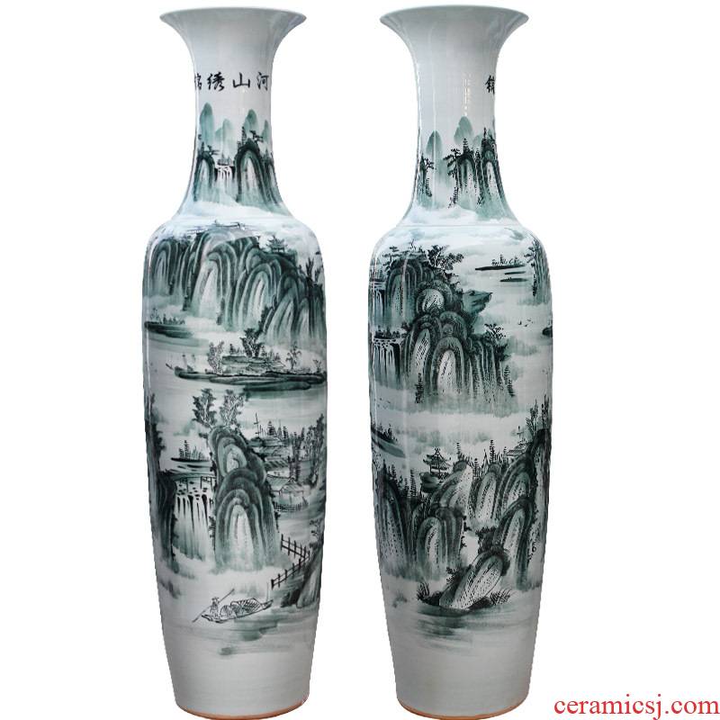 I and contracted large vase hand - made jinxiu e212 jingdezhen ceramics was sitting room adornment is placed
