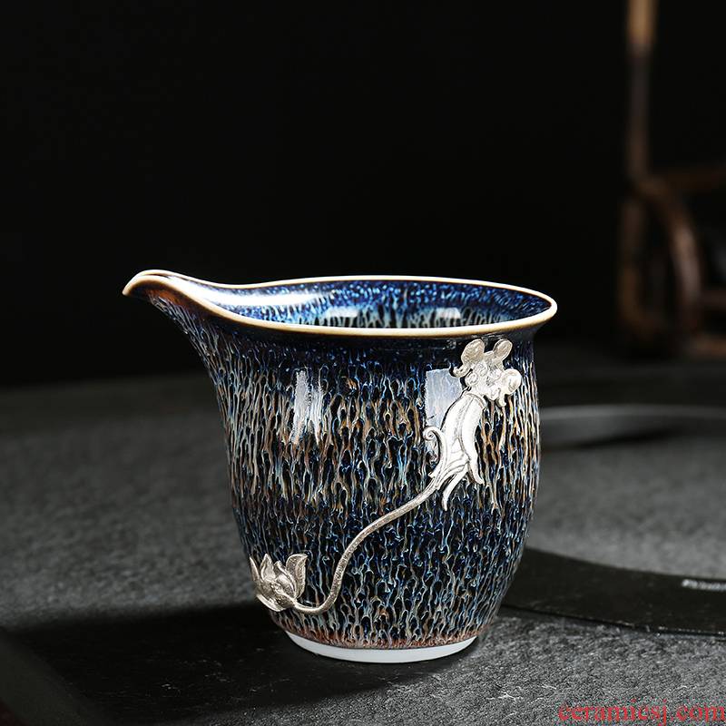 Earth enlightenment wingceltis coppering. As fair silver temmoku glaze ceramic cup more large Japanese tea tea is tea sea
