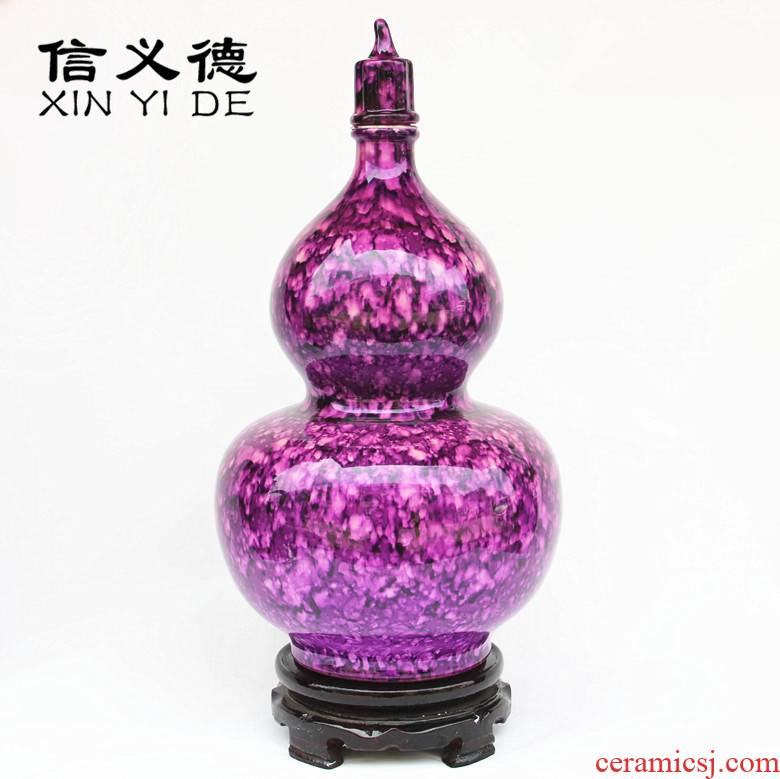 Jingdezhen ceramic bottle 10 jins to new process water sealing glaze gourd liquor altar ten catties empty wine