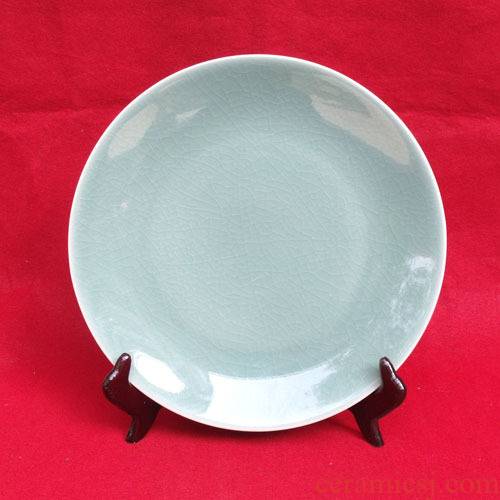 Merry jingdezhen ceramic decoration PLATE pastel PLATE PLATE - 041 hang dish green decoration process
