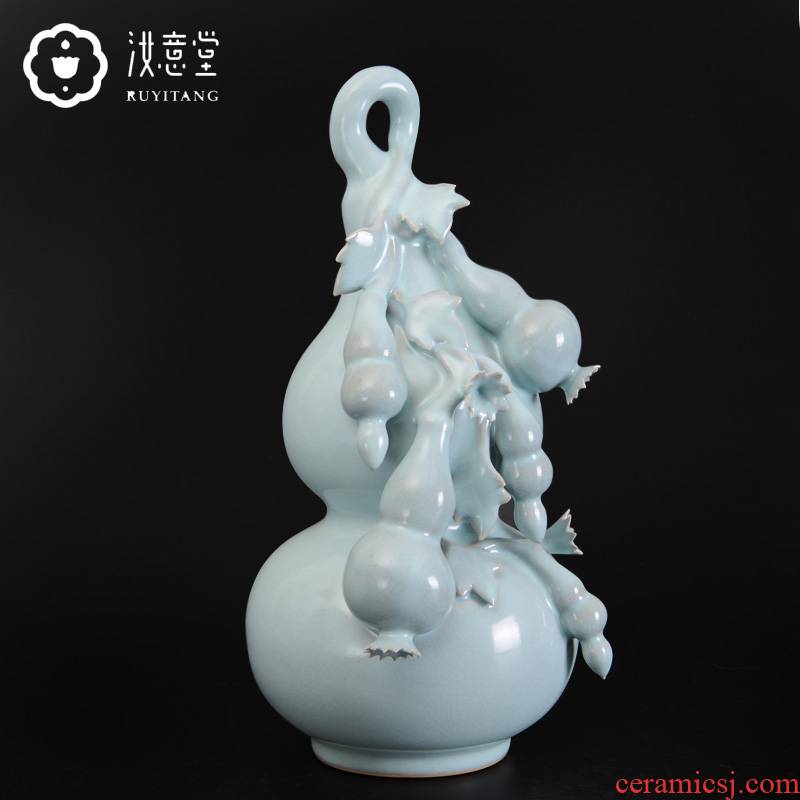 Archaize your up porcelain bottle gourd large furnishing articles of Chinese style classic ceramic home sitting room porch decoration decoration gifts