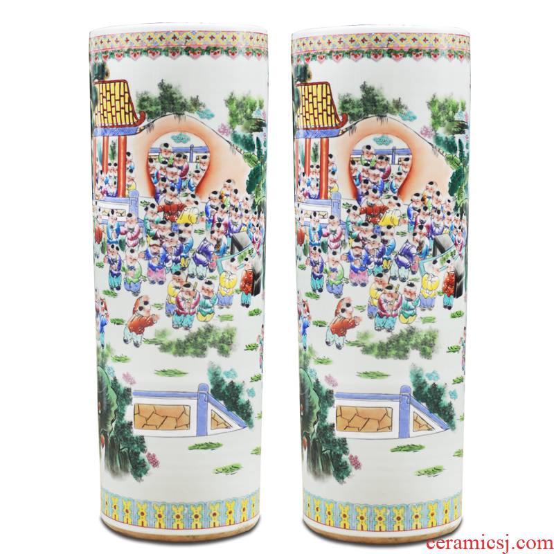 Jingdezhen ceramics hand - made pastel the ancient philosophers figure straight I sitting room of large vase furnishing articles opening gifts