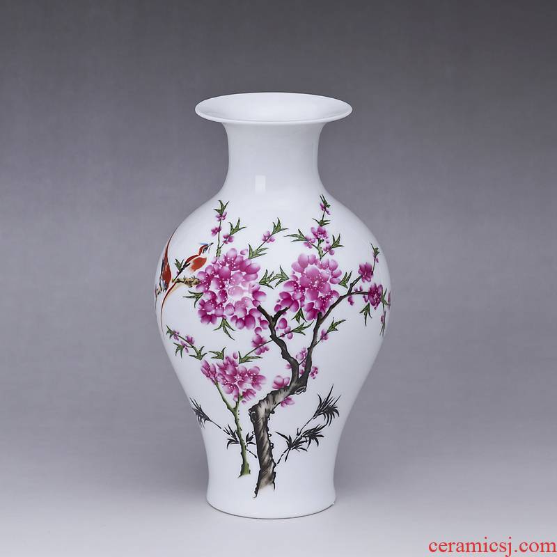 Jingdezhen ceramic vase sitting room place small flower flower implement floret bottle home decoration decoration