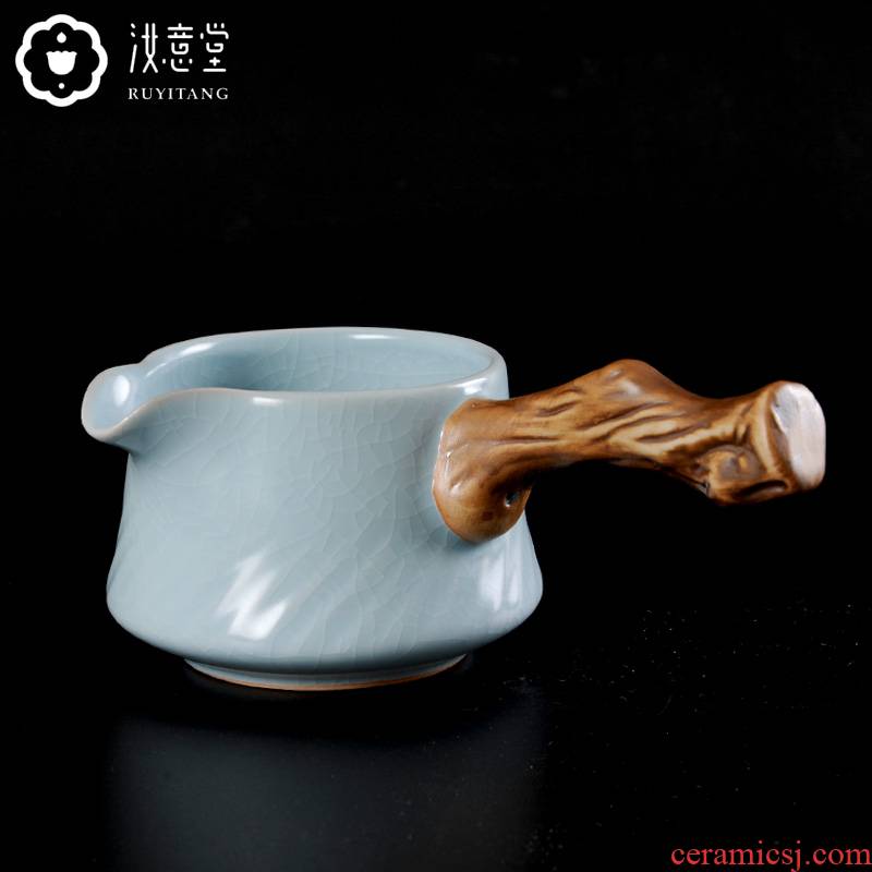 The side of your up ceramic fair keller GongDaoBei archaize thickening kongfu tea is tea accessories and cup home
