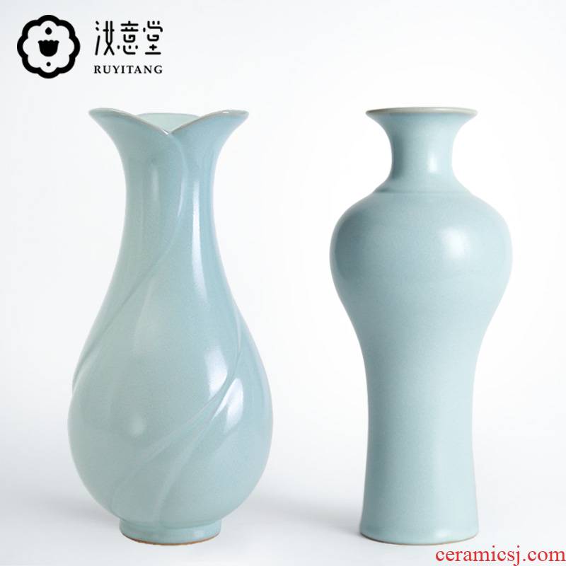 Archaize your up porcelain ceramic vase decoration art of Chinese style restoring ancient ways is contracted household sitting room adornment blue furnishing articles
