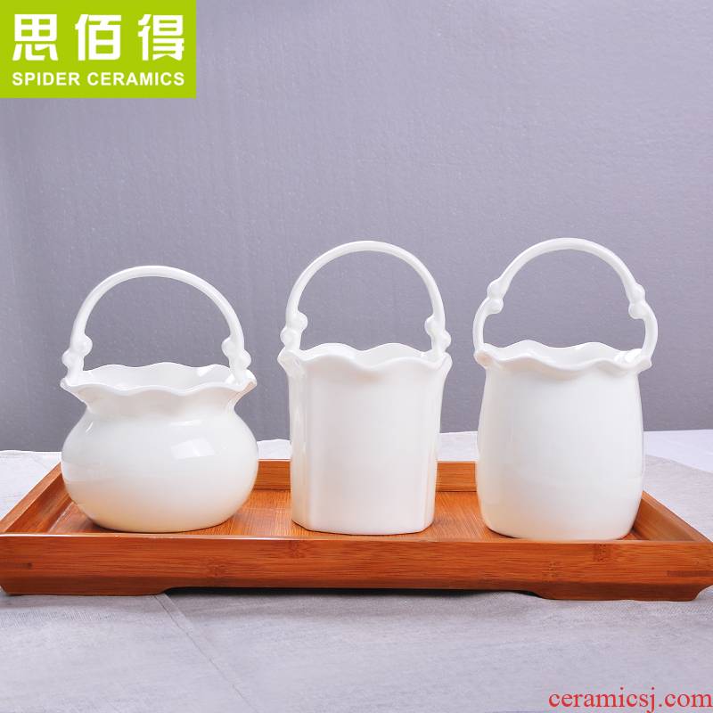 Hk to tangshan ipads porcelain run cage son spoon box chopsticks tube ceramic tableware chopsticks cage drop is received