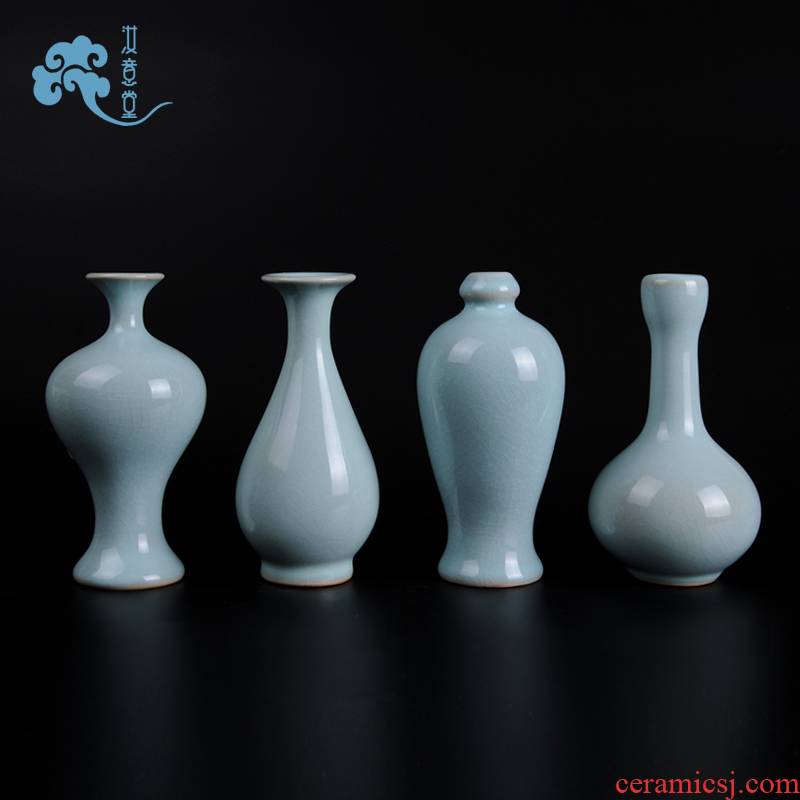 Your up porcelain floret bottle furnishing articles of Chinese style and contracted ceramic celadon little sitting room tea table desktop decoration decoration bottle