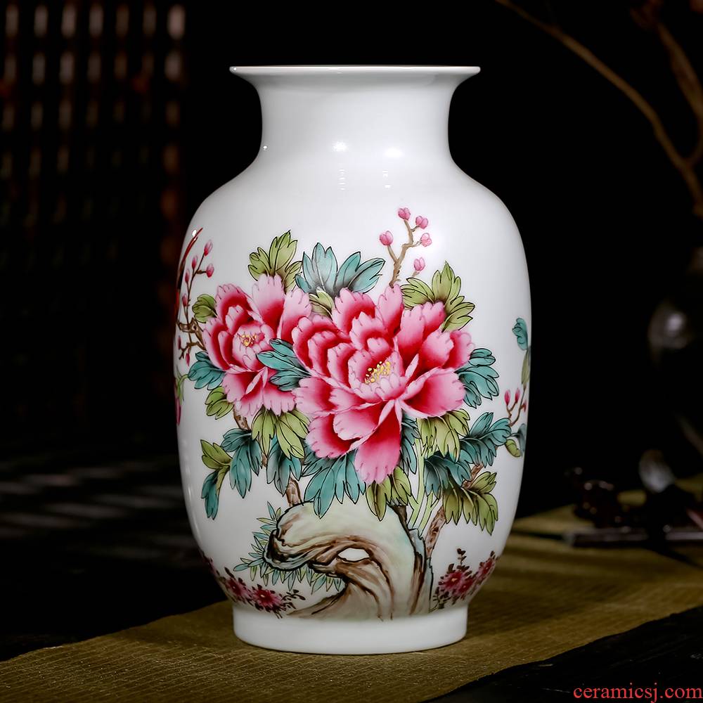 Jingdezhen ceramics celebrity virtuosi master hand - made vases furnishing articles furnishing articles sitting room adornment of new Chinese style porch