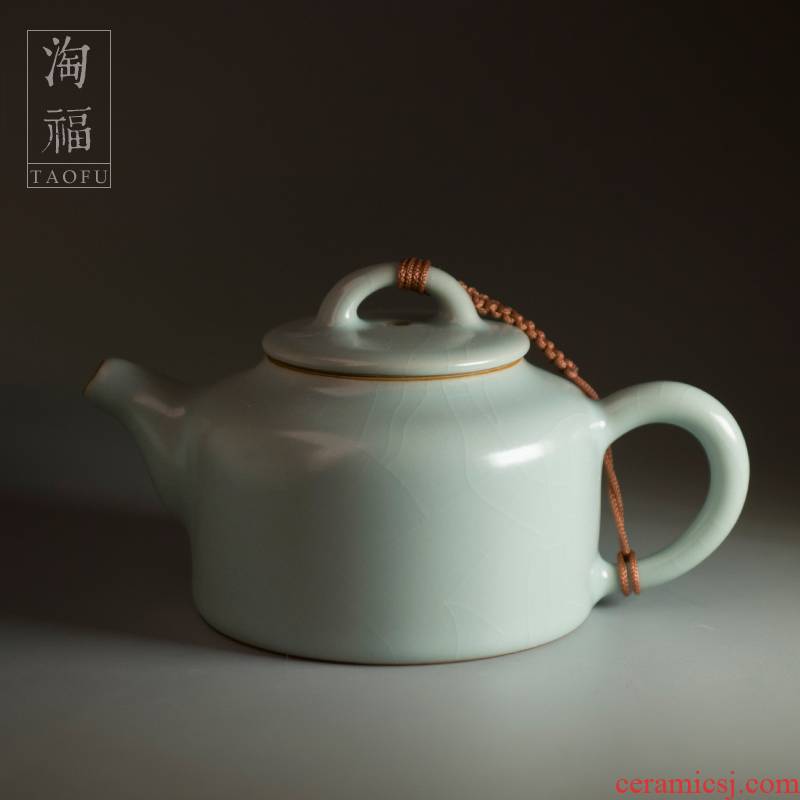 Well bar pot of run of mine ore agate into glaze your up ceramic teapot kung fu tea teapot household porcelain piece