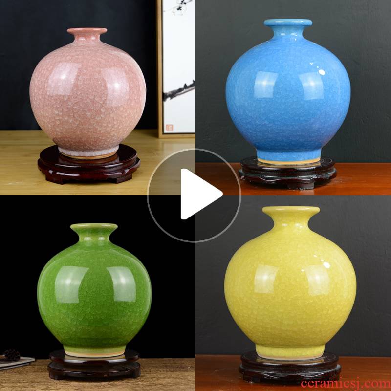 Jingdezhen ceramic vase restoring ancient ways is the sitting room the dried flower arranging Chinese ancient frame home decoration porcelain furnishing articles