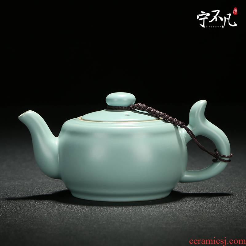 Ning uncommon ceramic teapot can open piece of your up kung fu tea pot shamrock blasting pot by hand