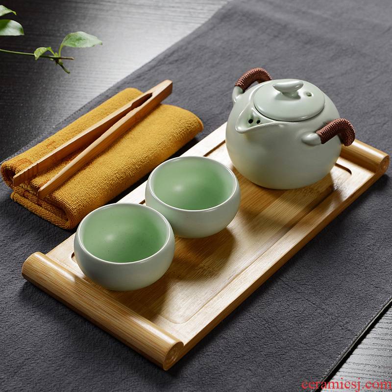Hao auspicious your up crack cup a creative portable travel pot 2 two ceramic tea set kung fu tea tea