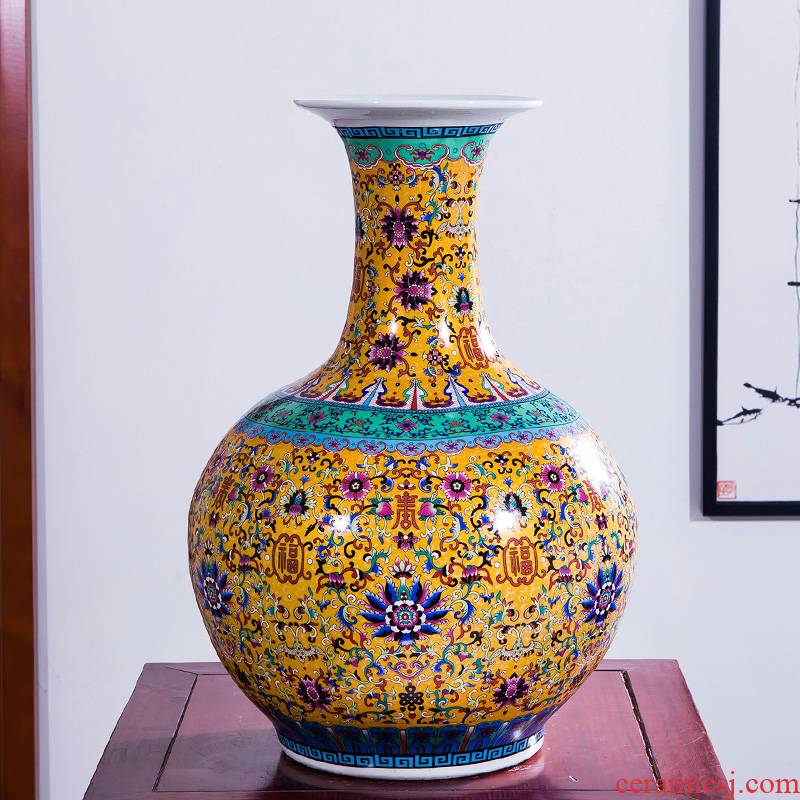 A213 jingdezhen ceramics of large vases, antique Chinese style household, sitting room porch place large ornament