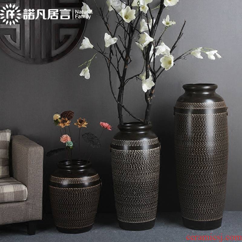 Jingdezhen ceramic restoring ancient ways of large vase suit furnishing articles up dry sitting room simulation European vase vase