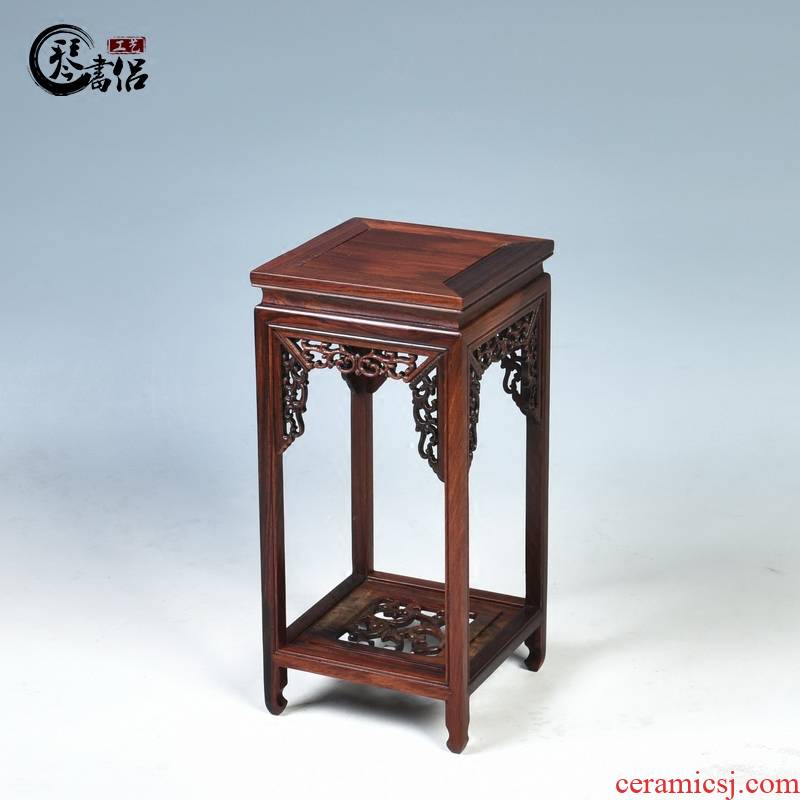 Pianology picking mahogany base square flower flower miniascape of several base frame home furnishing articles of handicraft