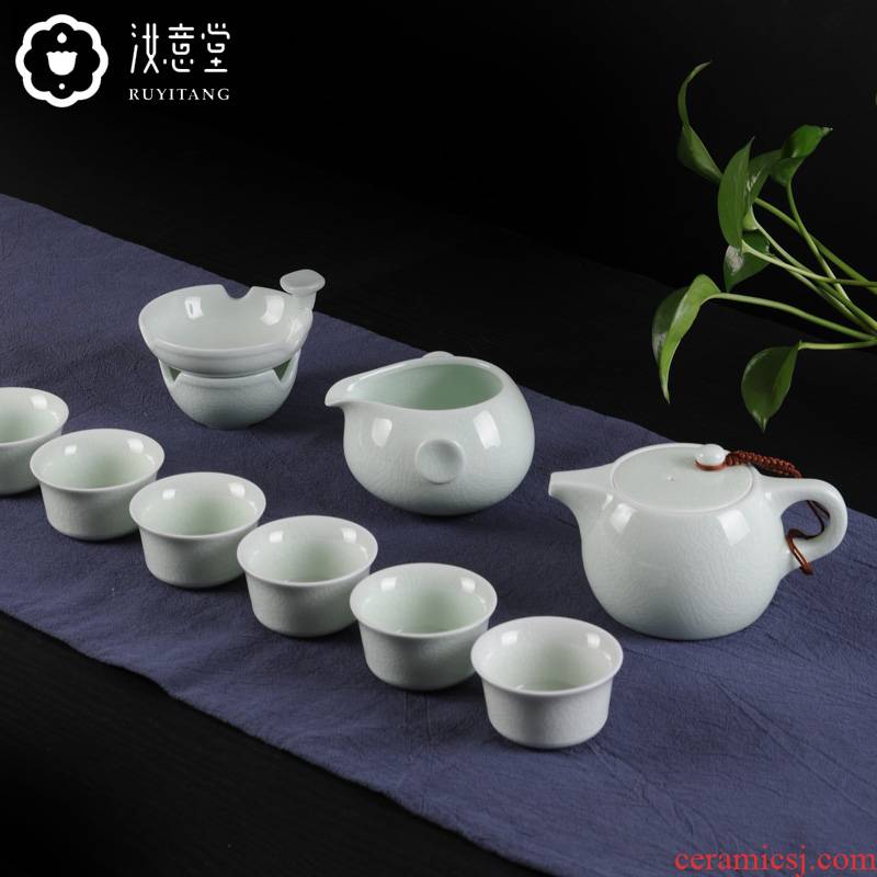 Your up kung fu tea set suit household contracted ceramic teapot teacup Chinese office to ultimately responds tea tea combination