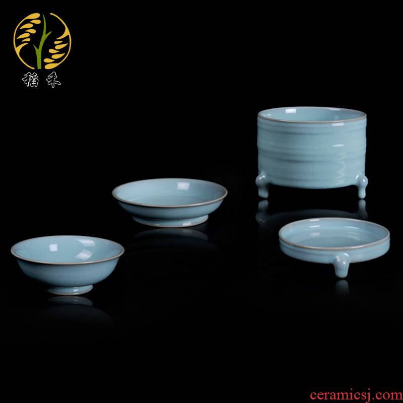Rice grain authentic ruzhou imitation song dynasty style typeface your up porcelain arts and crafts decorative furnishing articles collection of antique stamp 4 times