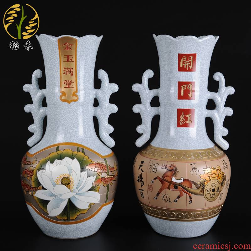 Out of print your up ceramic arts and vase of classical Chinese style household, sitting room adornment is placed open housewarming gift