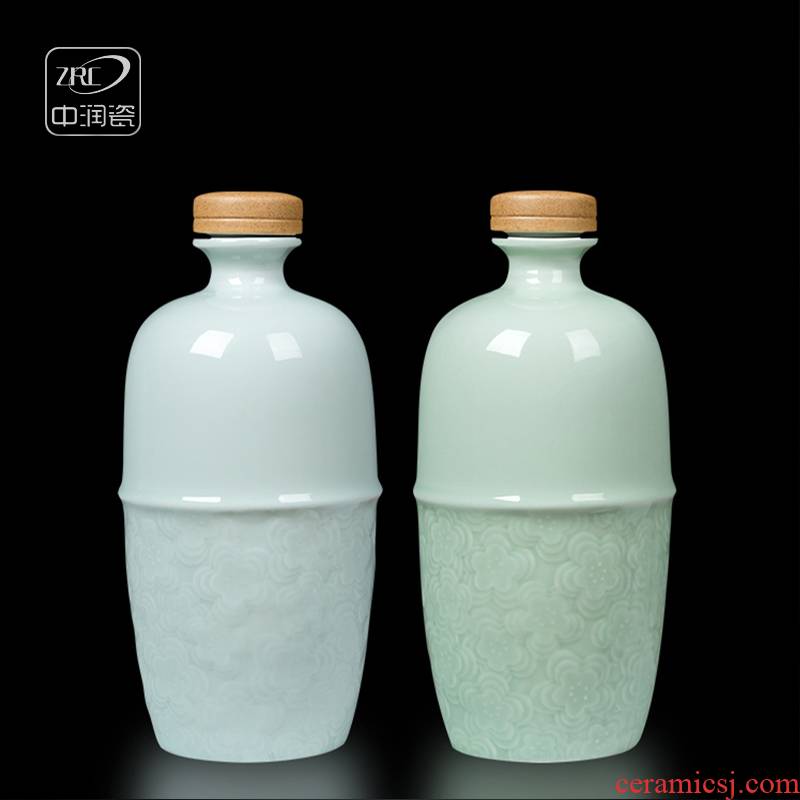 Jingdezhen ceramic bottles empty wine bottles home antique liquor hip little jars 3 kg bag mercifully bottle mail