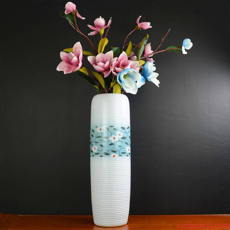 Jingdezhen ceramic vase furnishing articles dry flower arranging flowers large landing household adornment of I sitting room simulation flower suits for