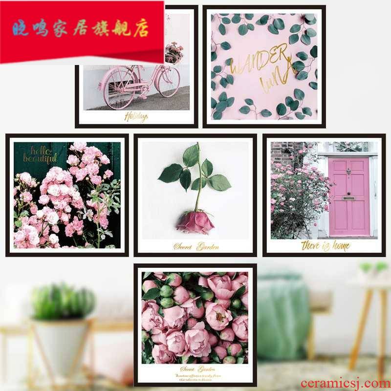 Bathroom kitchen ceramic tile walls of sitting room wall repair small hole, decorative stickers cartoon block defective water stickers